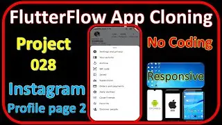 FlutterFlow App Cloning |instagram user profile page part 2 |  flutterflow app development Pr_028
