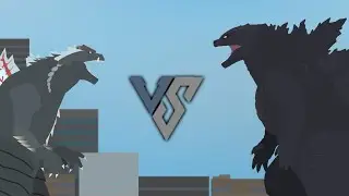 (APRIL FOOLS) Titanus Godzilla VS. Ultima Godzilla REMAKE Animation | Stick Nodes