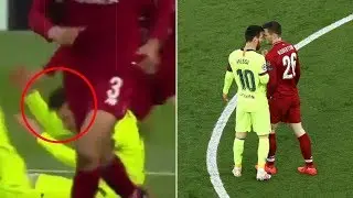This is what happened between MESSI & Andrew Robertson 😱
