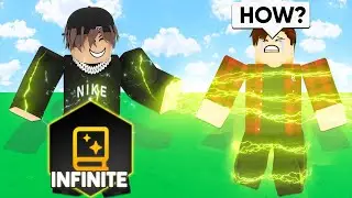 I Trolled My Brother With INFINITE RELICS.. (Roblox Bedwars)