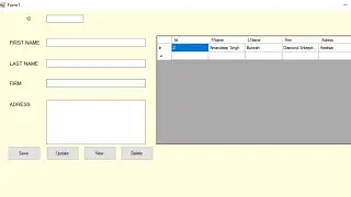Insert Update View Search Delete Data In SQL SERVER DATABASE With Visual Basic .Net | Anmol VB.Net
