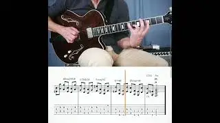 📺 Streeeeeeeetch Drop2 voicing etude in F harmonic minor - 🎸🍭... #shorts #alexjung