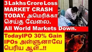 Market Crash 3 Lakhs crore gone today | ECOS India Mobility shares listing | BEML share IEX share
