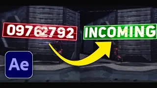 Numbers Transform Into Text | After Effects Tutorial