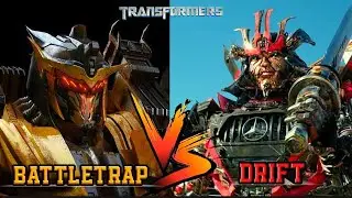 The Battle of Drift Versus Battletrap in Transformers Live-action Movie