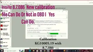 How to  Do calibration with New file in Cummins BS6 ECM with insite 8.7.0.86