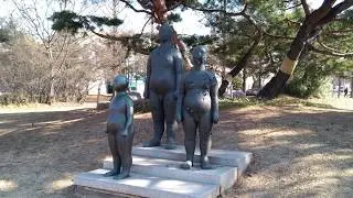 Южная Корея моими глазами. Прогулка по корейскому парку.