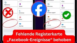 Problemlösung für das Fehlen der Registerkarte „Events“ auf Facebook