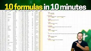 Top 10 Most Important Functions in Excel | Practical Examples in 10 minutes 🥇🏆