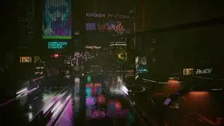 Cyberpunk 2077 — Neon Rain in Night City (Relaxing Ambience, No Music, 1 Hour)
