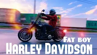 Harley Davidson Fat Boy, эксклюзивный мотоцикл! Роскошь и мощь!