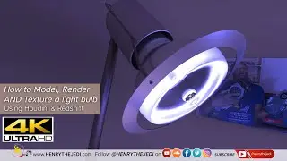 Tutorial 90 - How To Model & Texture a Light Bulb in Houdini and Render in Redshift 2