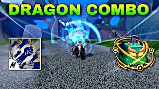 Dragon combo with God human air and ground in blox fruits 