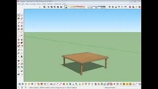 How to make Simple table in sketchup 2016.