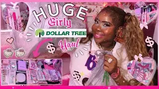 ♡ ♡ Dollar Tree HUGE PINK Girly Collective Haul 2024 | makeup, beauty and glam gworl💅🏾 ♡ ♡