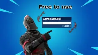 Animated Fortnite Support a Creator code (Free to use)