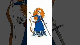 How To Draw Mérida From Brave #brave #merida
