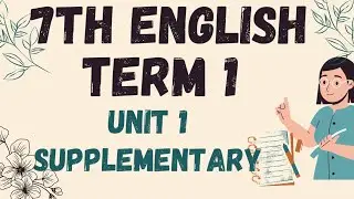 7th English Term 1 Unit 1 supplementary | 7th English book back answer | TET English 