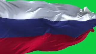 🚩Russia Flag Waving | GREEN SCREEN & CHROMA MATTE🚩