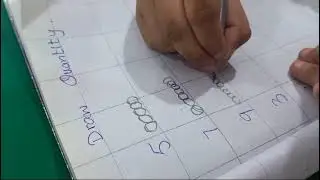 Read the number and draw the quantity |beginners planners |preparation by juniors