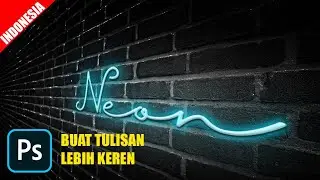 Tutorial photoshop - Cara buat tulisan jadi lebih keren seperti menyala