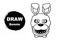 How To Draw Bonnie | Bonnie Drawing Tutorial | Sketch Five Nights At Freddy's Easy