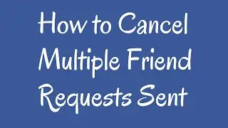 How to Cancel Multiple Friend Requests Sent using FBAssist Pro Software