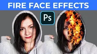 Fire Face Editing Photoshop CC - Photoshop tutorial