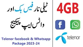 telenor monthly facebook and whatsapp package | Telenor Whatsapp Facebook offer 