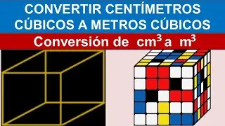 Convertir centimetros cubicos a metros cubicos