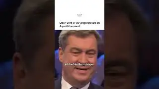 Söder, wenn er vor Drogenkonsum bei Jugendlichen warnt | heute-show 