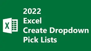 2022 Easy Dropdown Lists Using Excel