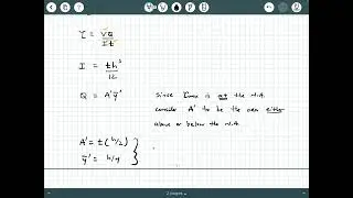 Transverse Shear Stress Example 1 (derivation for a rectangular section)