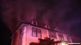 Cat Rescued From Attic Fire Lynbrook, NY