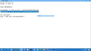 how to export mysql databases in command line linux