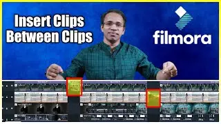 How To Add Clip Between Clip In Filmora x | Insert Clip Between Clips | Filmora SHORTCUT |