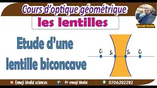Etude d'une lentille biconcave -dioptre concave et convexe