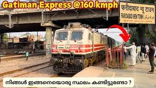 ഗതിമാൻ എക്സ്പ്രസ്സിനെ കണ്ടപ്പോൾ 🔥 New Delhi to Faridabad | Faridabad New Town Railway Station 🚂
