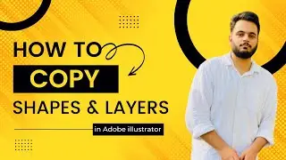 How to Make Copy of Shapes & Layers in Adobe Illustrator [Urdu/Hindi]