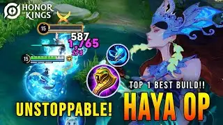 UNSTOPPABLE!! Haya's 100% Overpowered - Top 1 Best Build | HOK