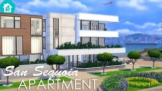 San Sequoia Apartment building | Growing Together | Stop Motion build | The Sims 4 | NO CC