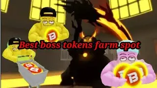 Best boss tokens farming spot | Mega Noob Simulator 