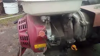 Incorrect setting of the HONDA GX-270 engine speed controller.