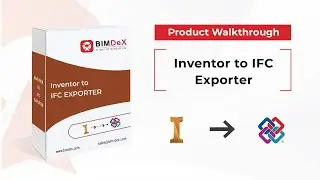 How to export Inventor model to IFC | Inventor to IFC Exporter Walkthrough