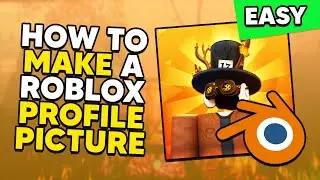 How to make a ROBLOX PROFILE PICTURE with BLENDER! | Roblox GFX tutorial