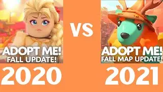 Fall Update 2020 and 2021 Comparison! | Roblox Adopt Me