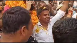 Basti..अपहरण हुए युवक को बरामद करने पर पुलिस का हुआ ऐतिहासिक स्वागत।