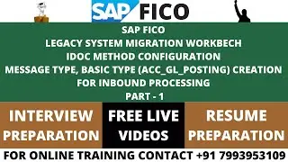 SAP FICO LSMW, IDOC METHOD CONFIGURATION WITH MESSAGE TYPE, BASIC TYPE FOR BULK GL POSTING