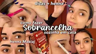 HOW TO MAKE YOUR EYEBROWS WITH HENNA YOURSELF AT HOME - HENNA MAKIAJ 💆🏻‍♀️✨