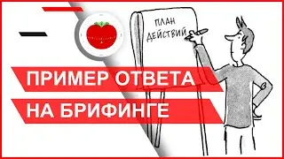 Пример ответа на брифинге